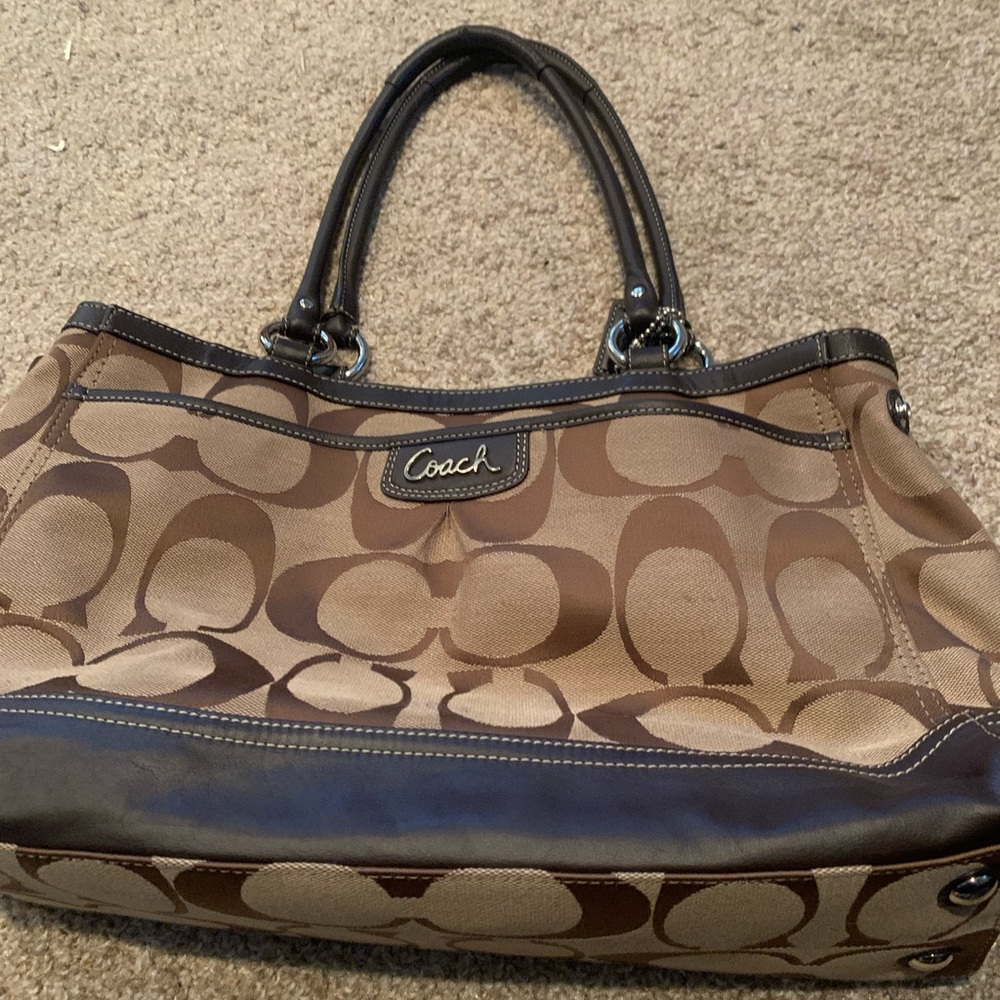 Authentic Brown Coach handbag